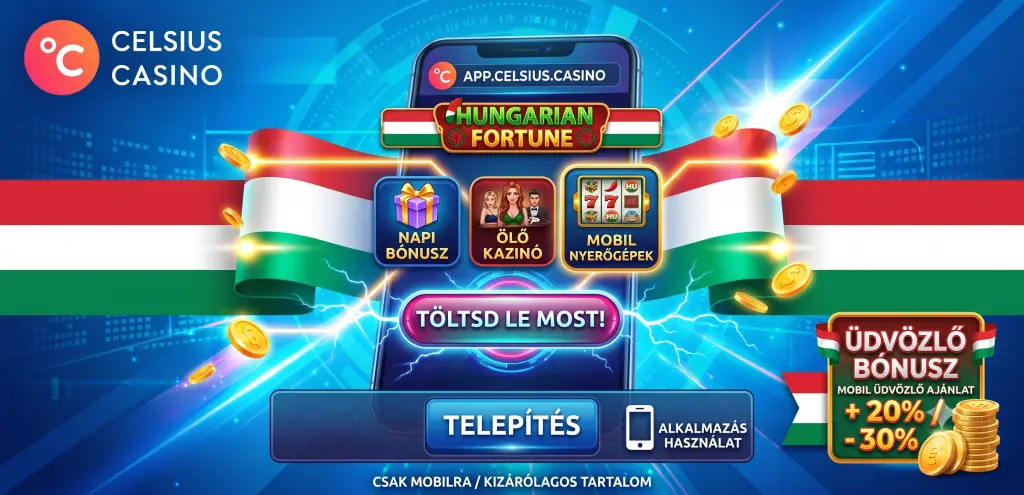 Celsius casino App mobil verzió