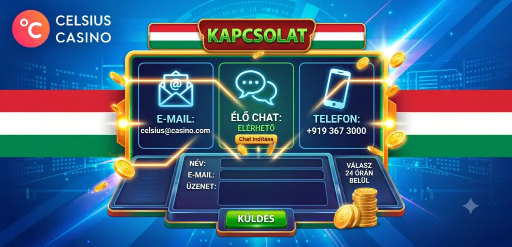 Celsius casino kapcsolat