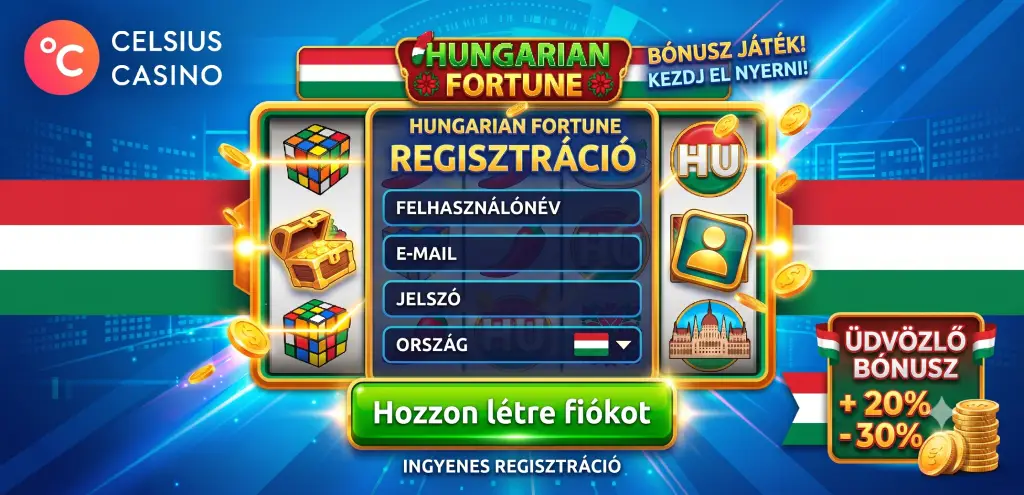 Celsius casino regisztráció lépései